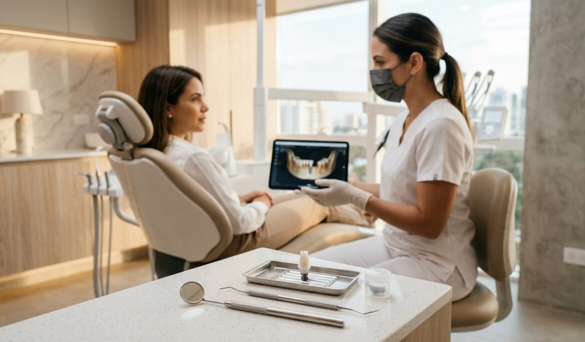pasos clínicos y preparación para duración de un implante dental