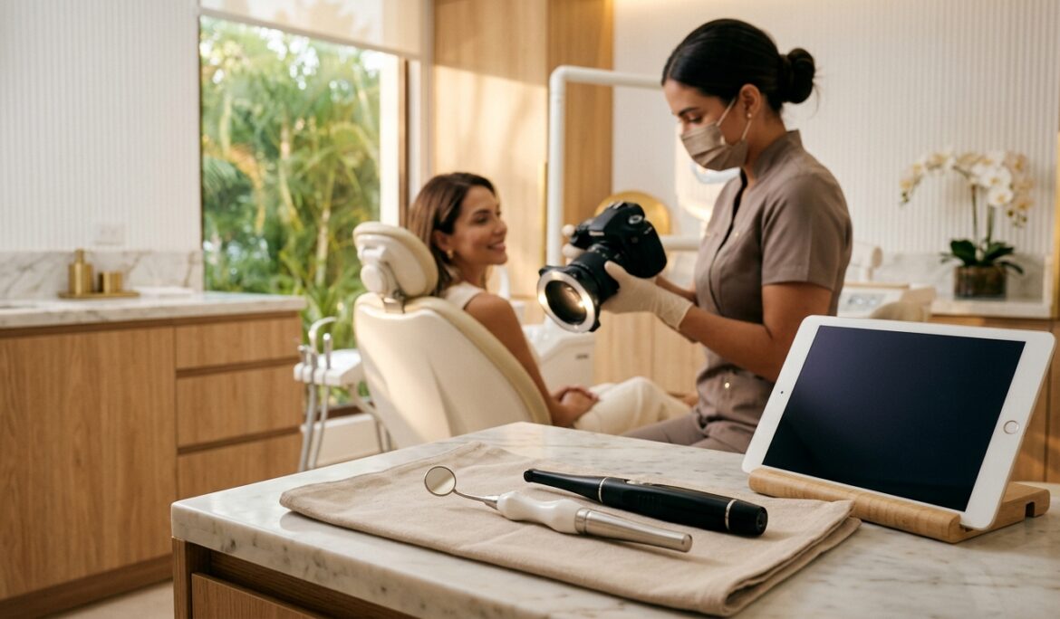 pasos clínicos y preparación para análisis fotográfico de sonrisa